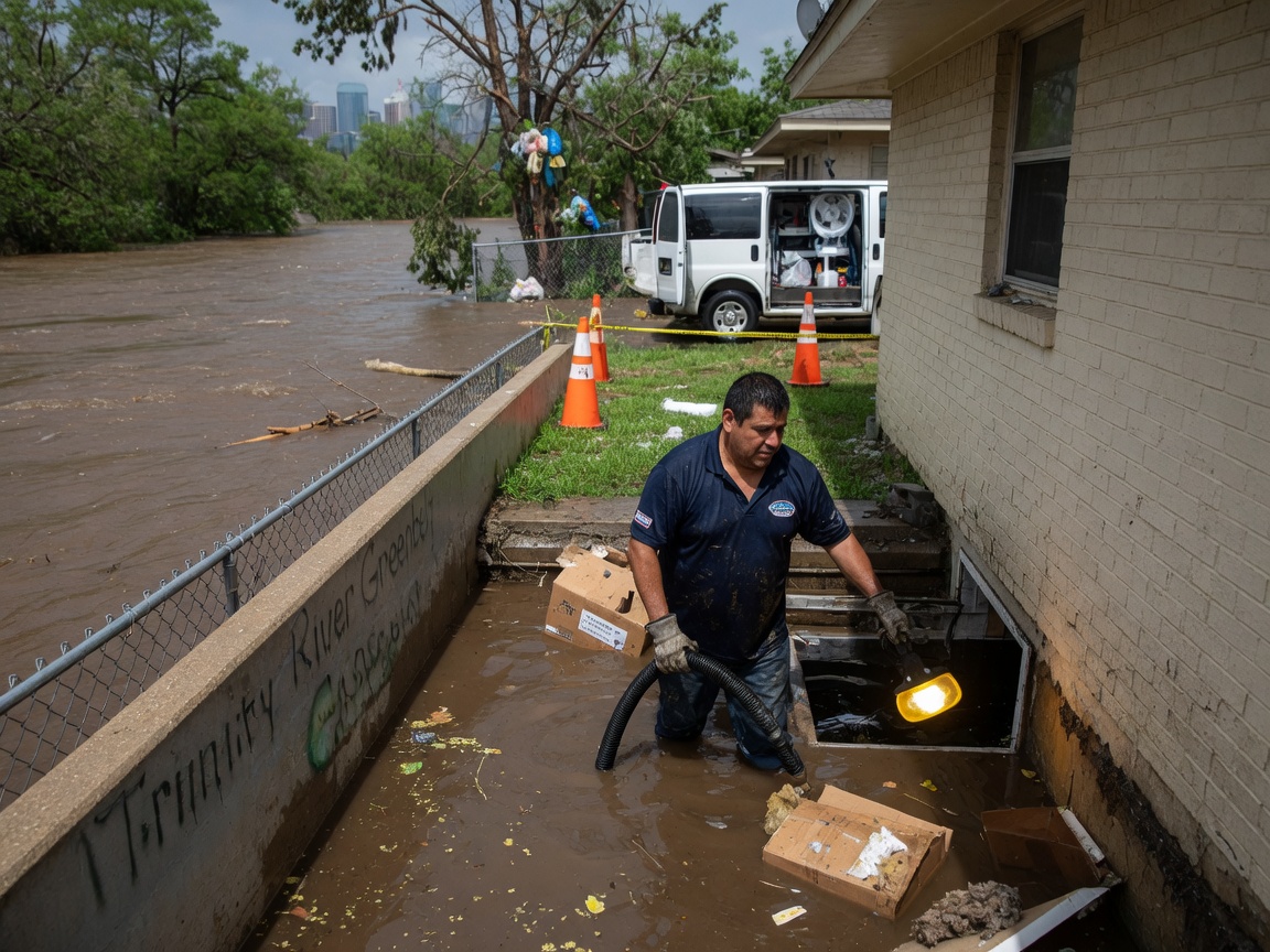 Handling Water Damage After Spring Storms Near the Trinity River
